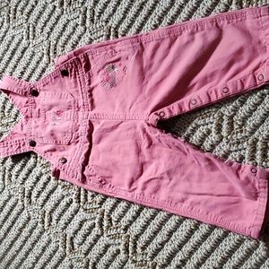 Carhartt rare pink embroidered baby 12 month infant overalls